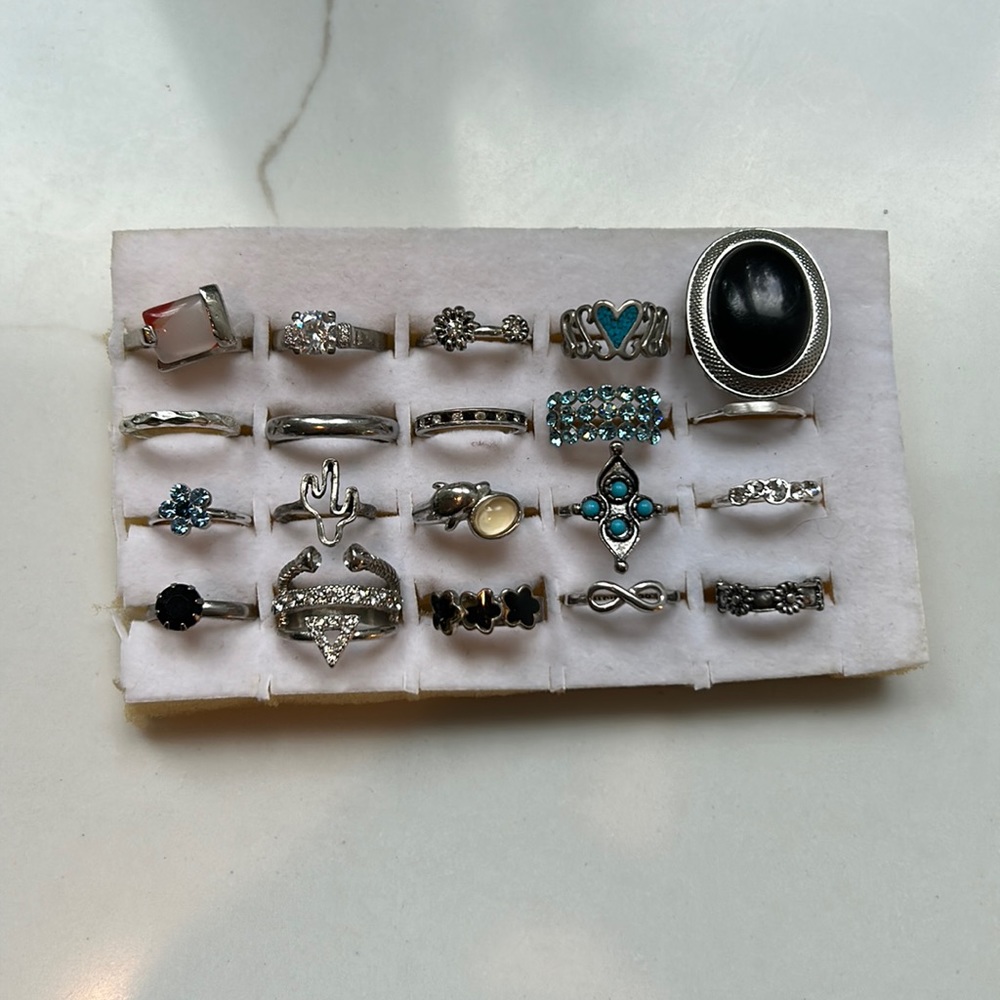 silver ring lot